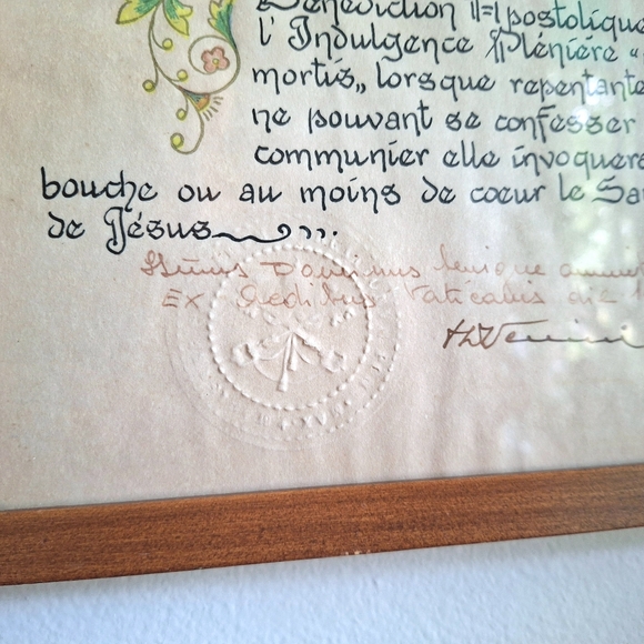 Certificate of indulgence and communion - Picture 2 of 10